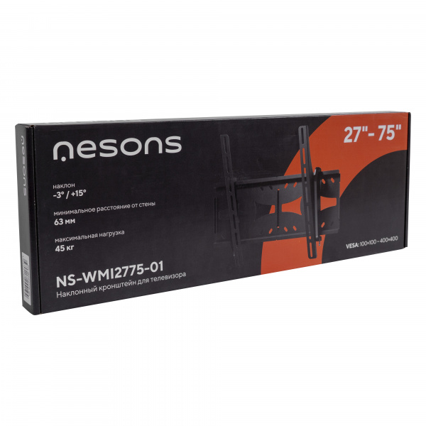 Кронштейн Nesons NS-WMI2775-01 Наклонный для ТВ 27"-75"